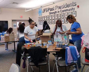 Alpha Pi Nu Nursing Sorority Volunteers at Jewish Family Service of Atlantic & Cape May Counties