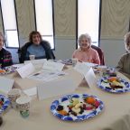 Lynne Beverly Shirley and Frani at the Tu B'Shevat Community Seder Lunch hosted at Shirat Hayam FINAL